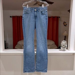 Lee Classic Flex Motion Regular Fit Bootcut Mid-Rise Blue Jeans Size 10 Long